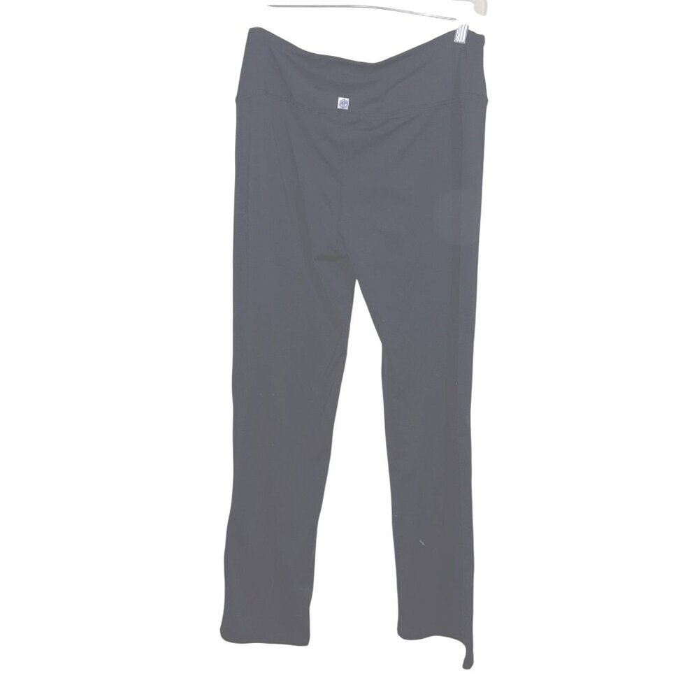Black Yoga Pants Bootcut Stretch Size L - Picture 3 of 6